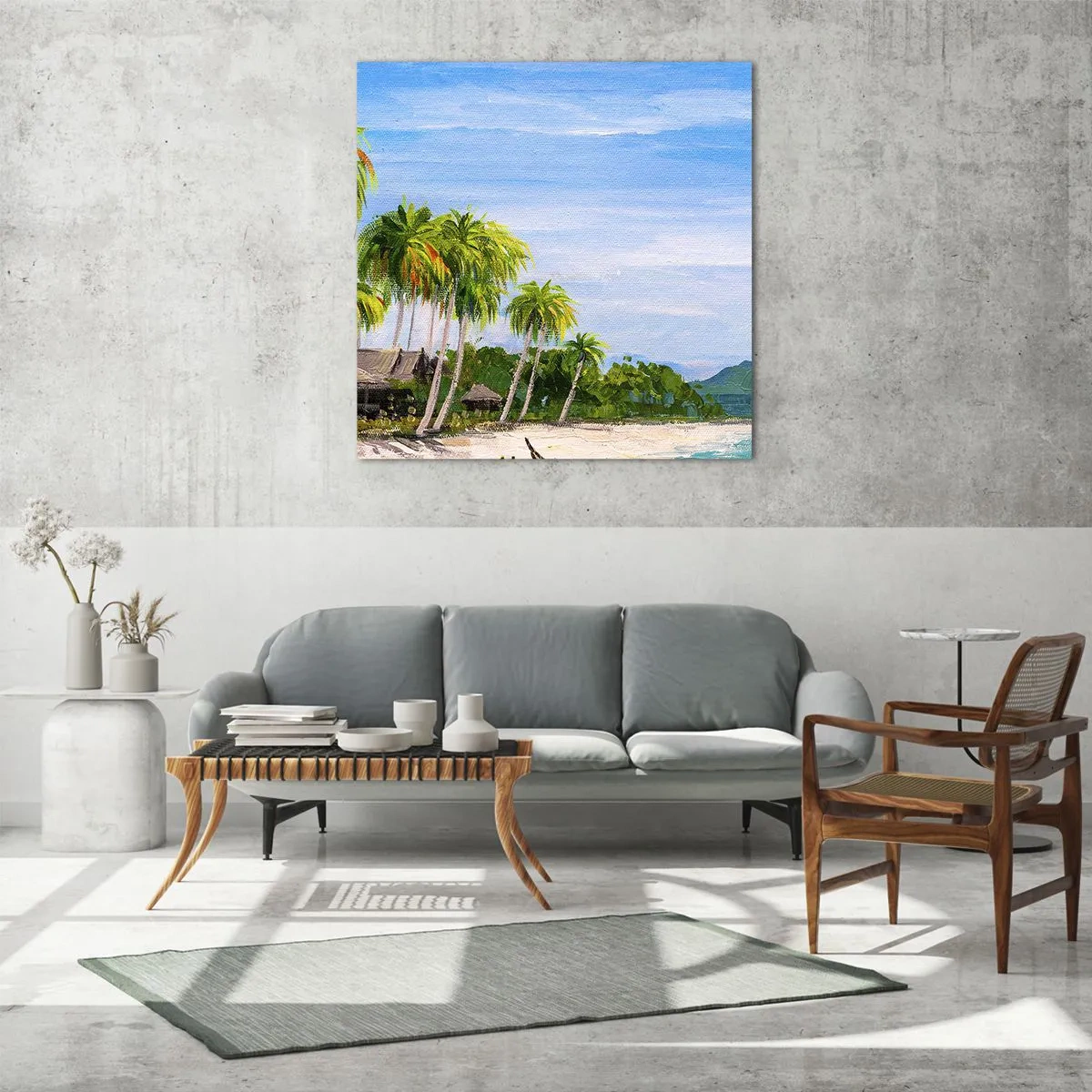 Obraz na szkle - Egzotyczny sen - 70x70 cm