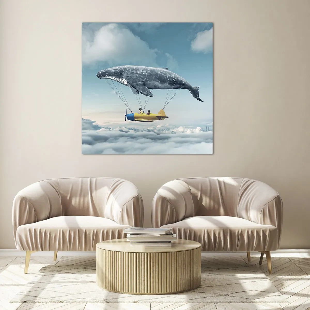 Obraz na szkle - Dlaczego nie? - 60x60 cm