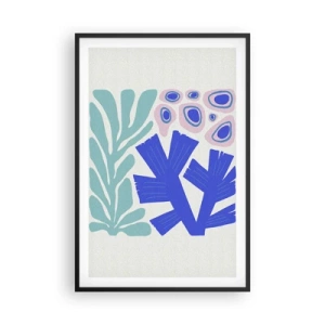 Plakat w czarnej ramie - Podwodny ogród - 61x91 cm