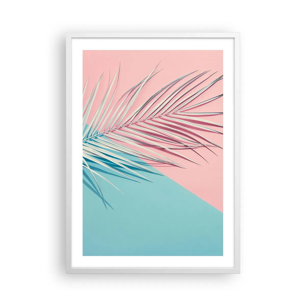 Plakat w białej ramie - Tropikalna impresja - 50x70 cm