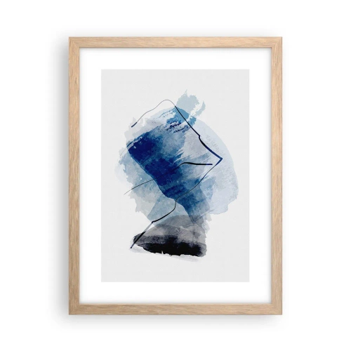 Plakat w ramie jasny dąb - Lodowa góra - 30x40 cm