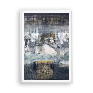Plakat w białej ramie - Jak po lodzie, jak po grudzie - 70x100 cm