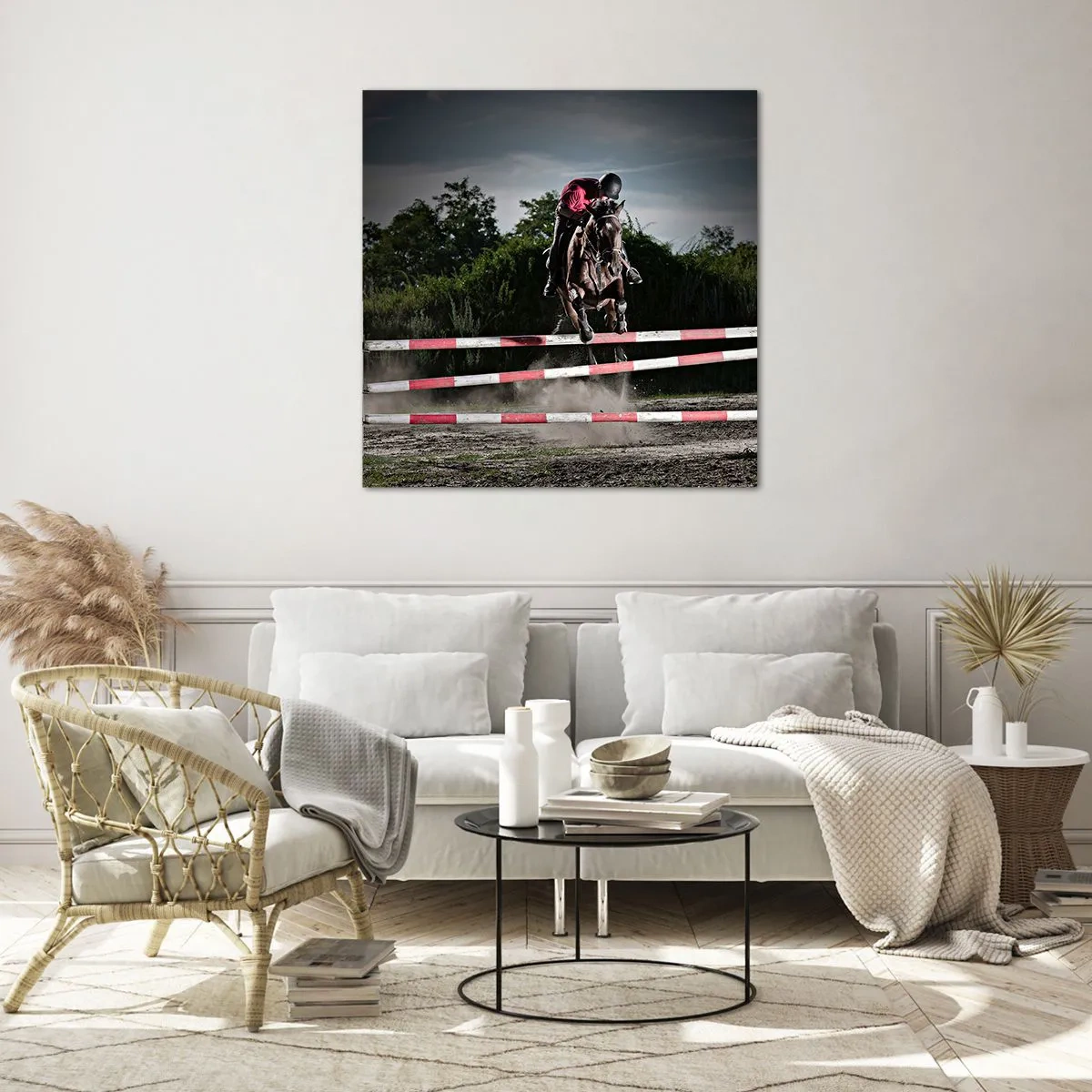 Obraz na szkle - Razem po zwycięstwo - 60x60 cm