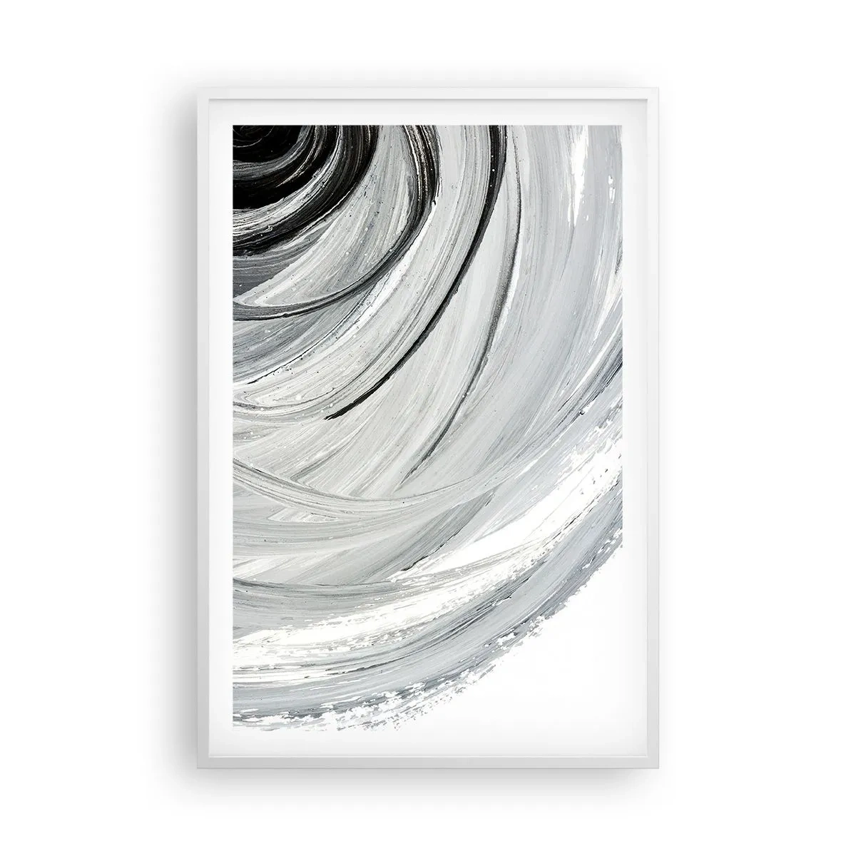 Plakat w białej ramie - Kompozycja orbitalna - 61x91 cm