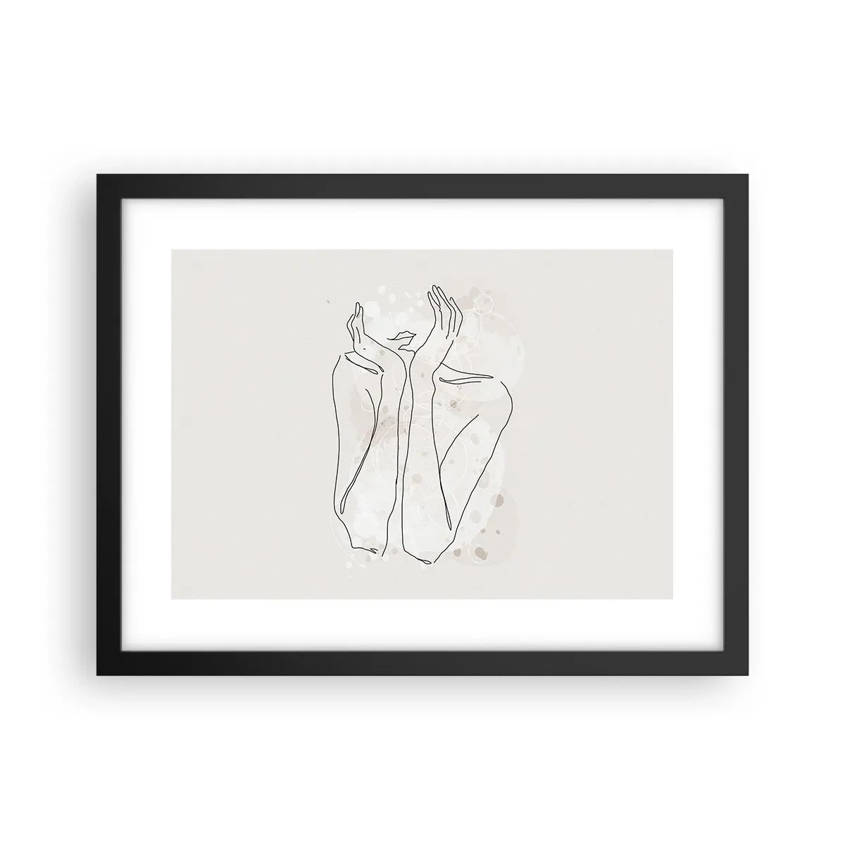 Plakat w czarnej ramie - Rozmarzona chwila - 40x30 cm