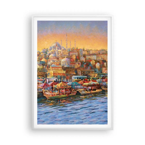 Plakat w białej ramie - Stambulska opowieść - 70x100 cm