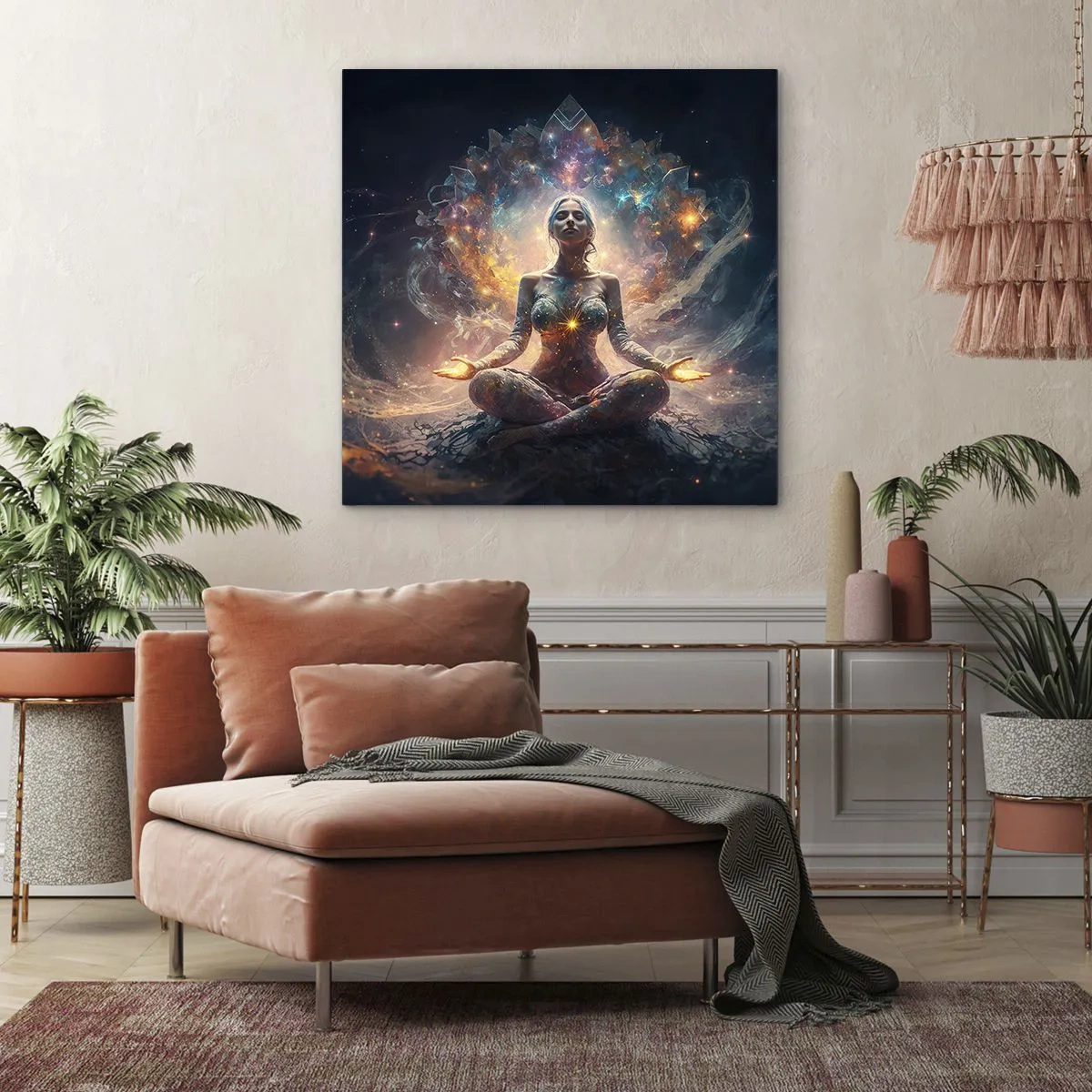 Obraz na płótnie - Przepływ dobrej energii - 40x40 cm