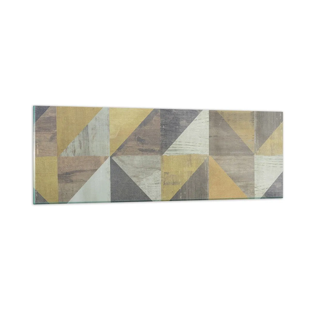 Obraz na szkle - Pod kątem trójkąta - 90x30 cm
