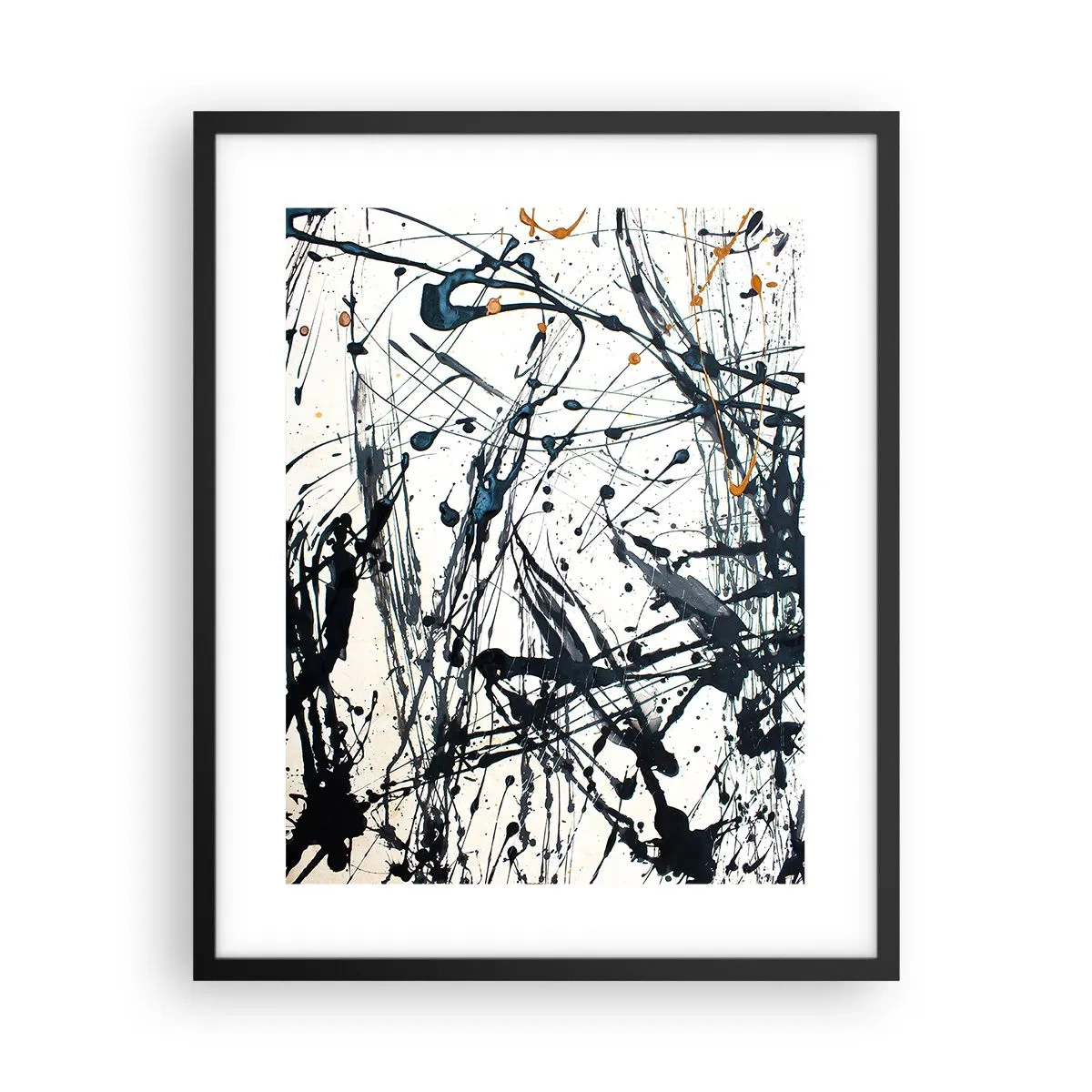 Plakat w czarnej ramie - Abstrakcja ekspresjonistyczna - 40x50 cm