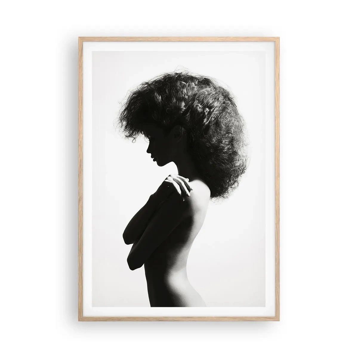Plakat w ramie jasny dąb - Jak kwiat na smukłej łodydze - 70x100 cm