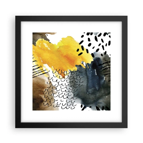 Plakat w czarnej ramie - Spotkanie żywiołów - 30x30 cm