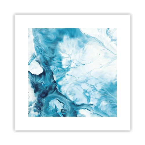 Plakat - Koncert błękitu - 30x30 cm