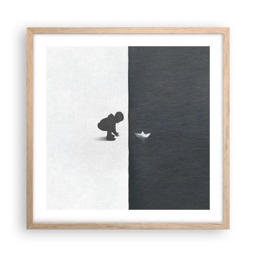 Plakat w ramie jasny dąb - Wielka wyprawa - 50x50 cm