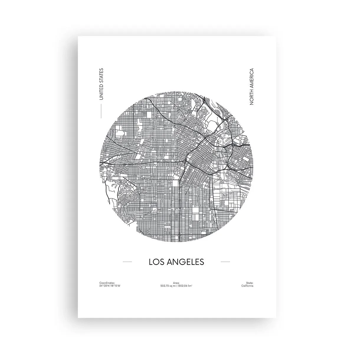 Plakat - Anatomia Los Angeles - 70x100 cm