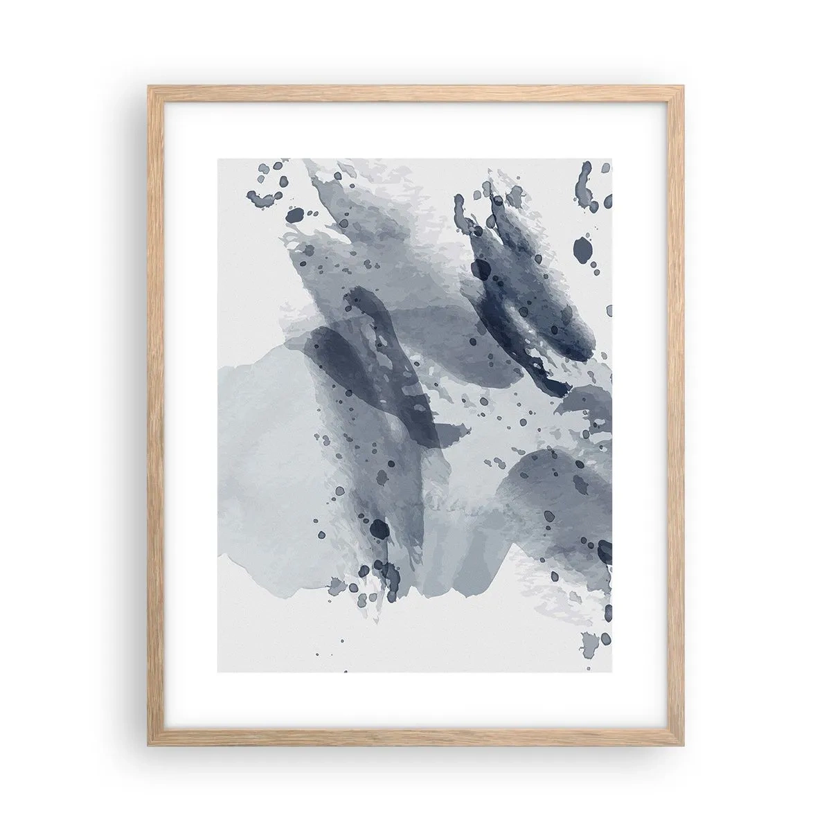 Plakat w ramie jasny dąb - Studium natury wody - 40x50 cm