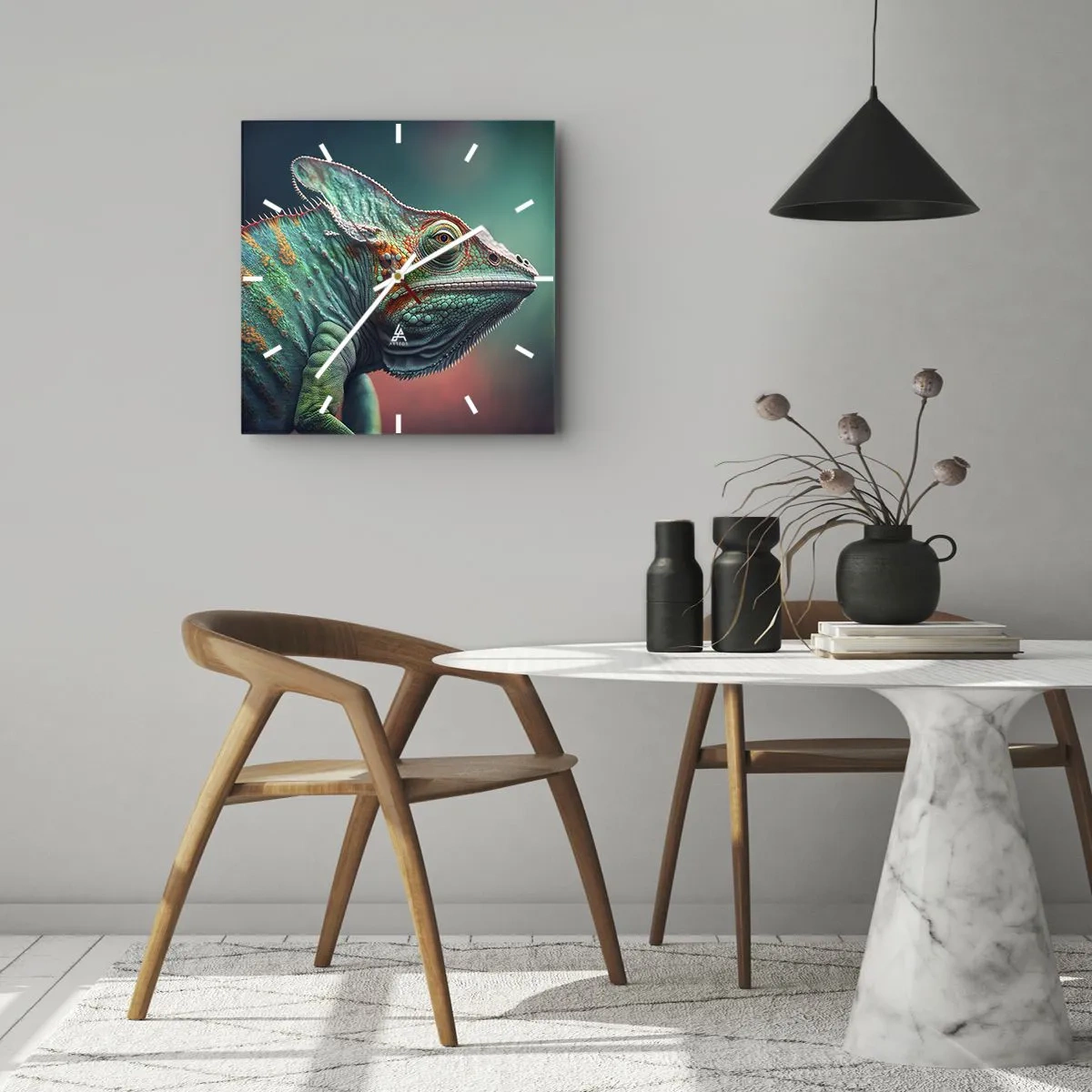 Zegar ścienny - Widzisz mnie? Niedobrze… - 30x30 cm