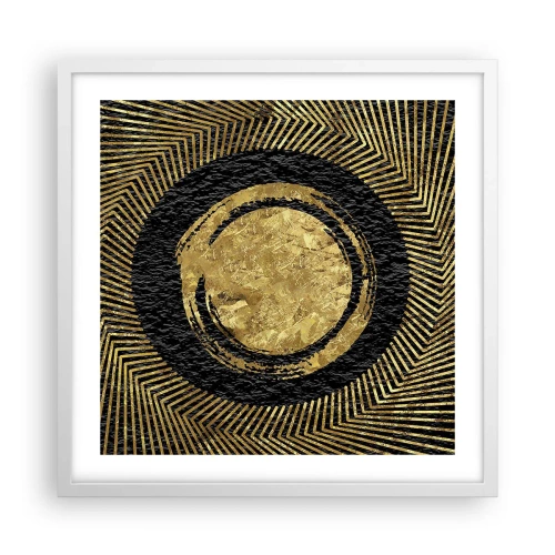 Plakat w białej ramie - Kompozycja glamour - 50x50 cm