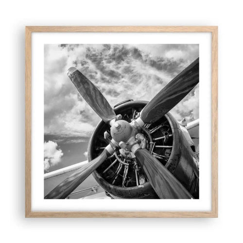 Plakat w ramie jasny dąb - Pogromca przestworzy - 50x50 cm