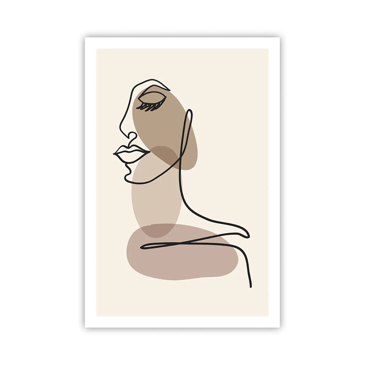 Plakat - Pewna linia piękna - 61x91 cm