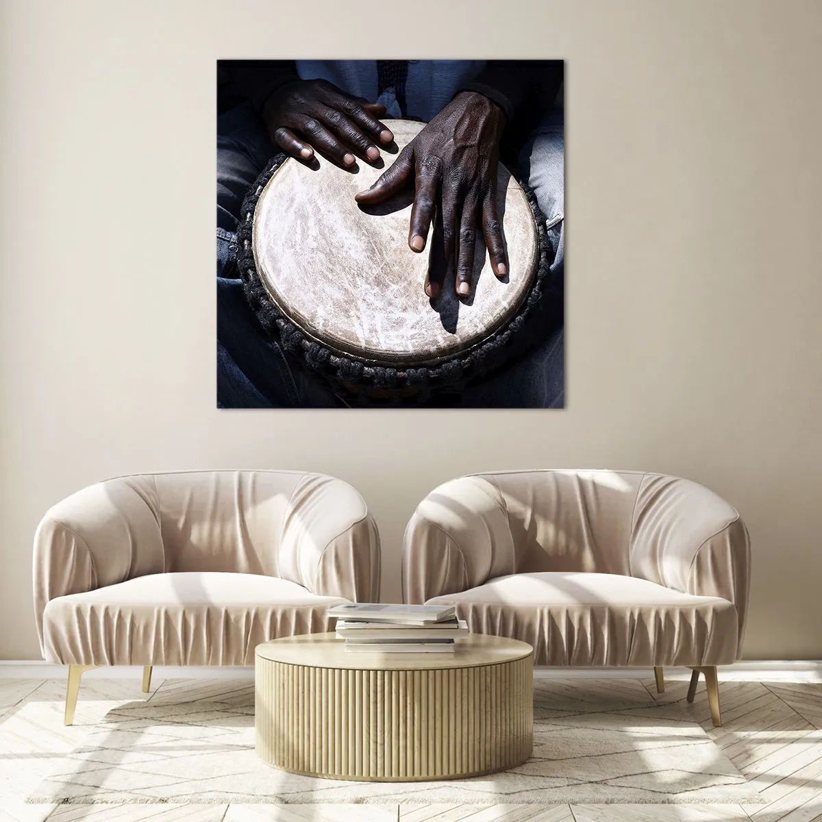 Obraz na szkle - Żyj w swoim rytmie - 40x40 cm