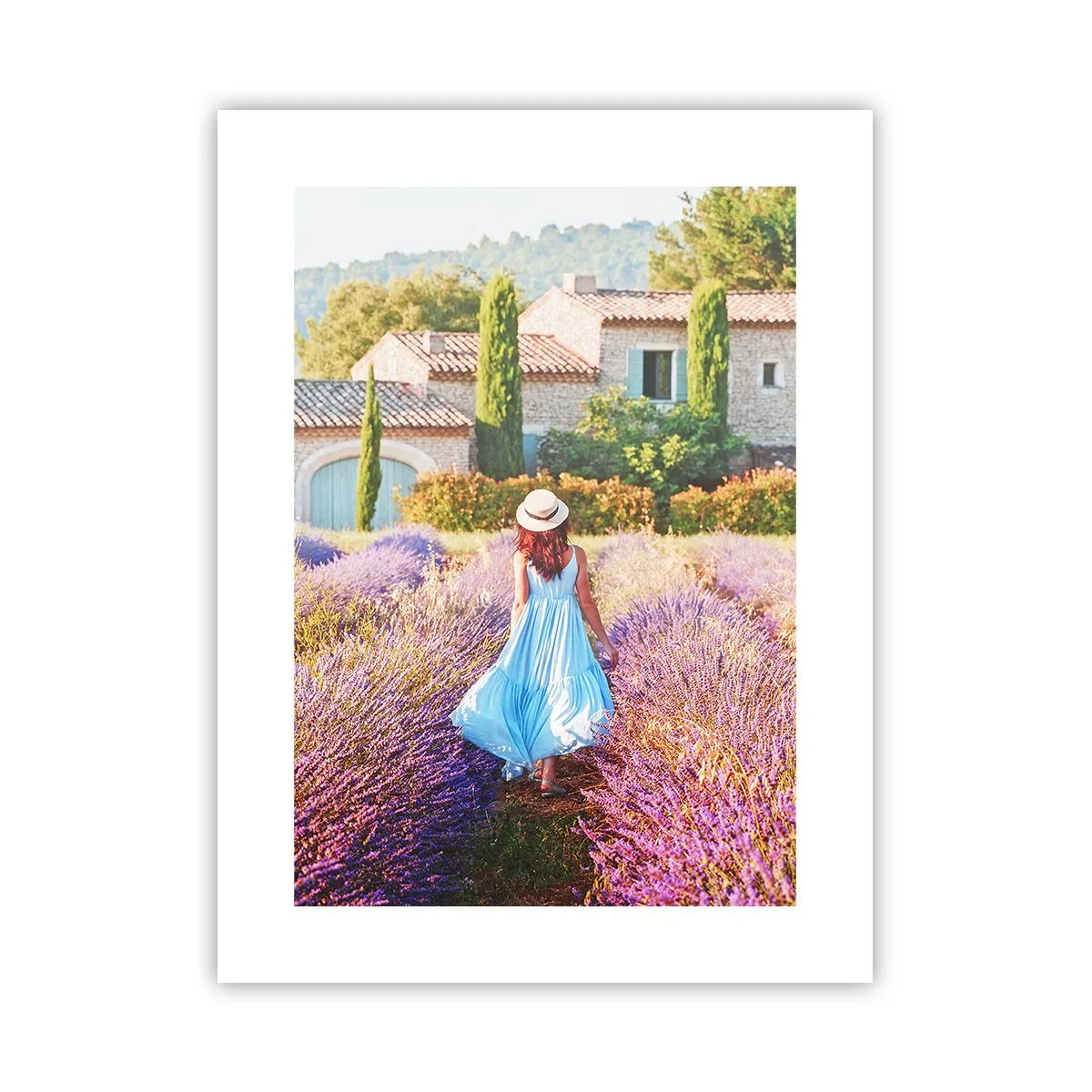 Plakat - Lawendowa dziewczyna - 30x40 cm