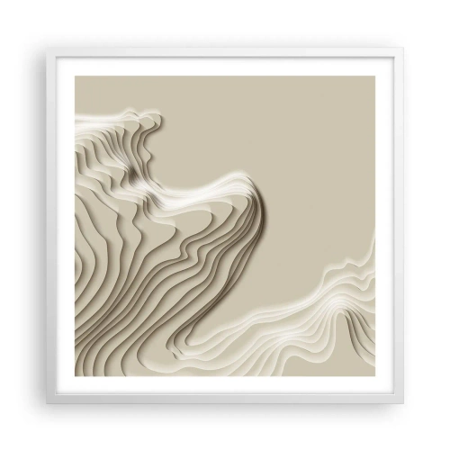Plakat w białej ramie - Topografia sztuki - 60x60 cm