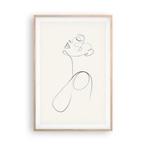 Plakat w ramie jasny dąb - Zapętlona w marzeniach - 61x91 cm