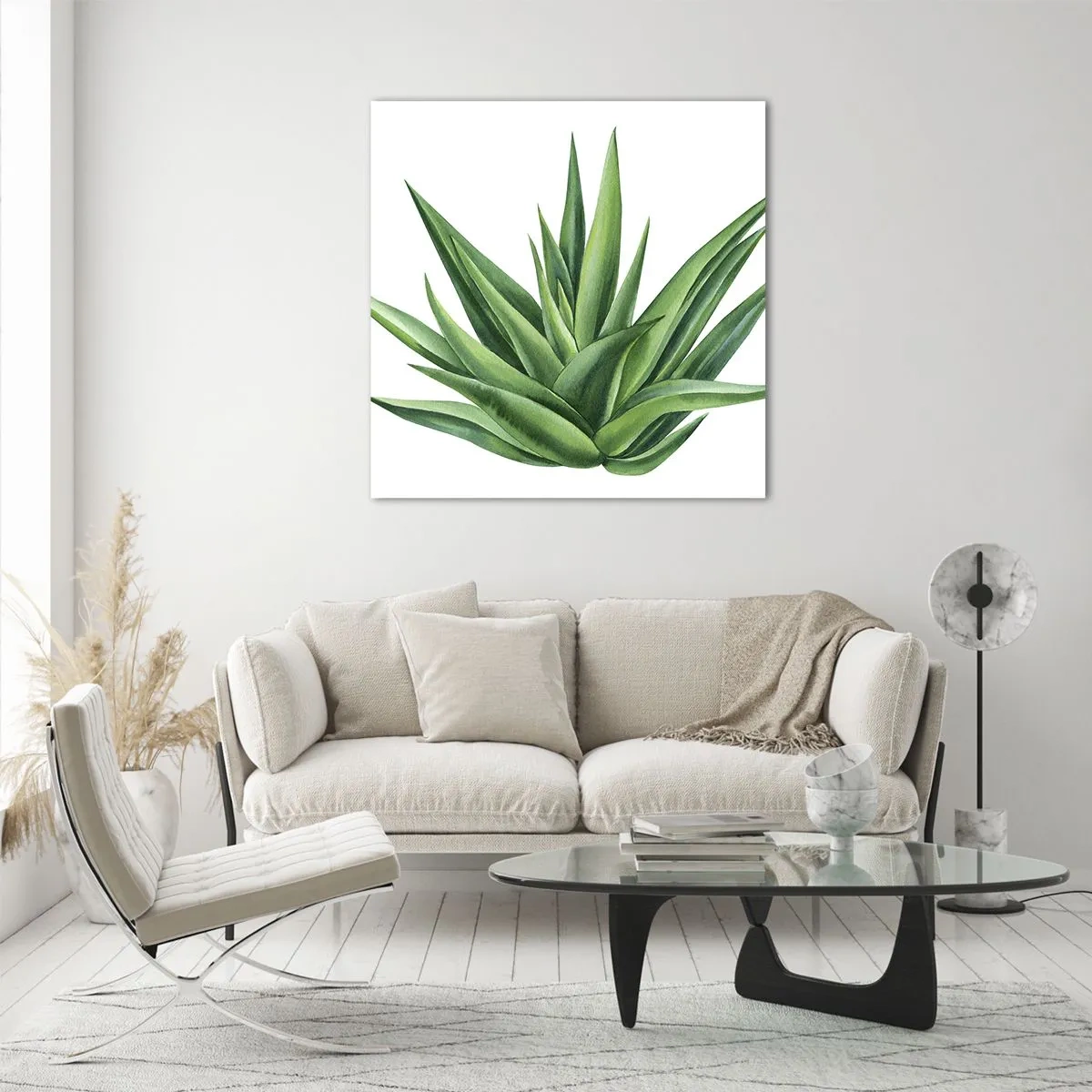 Obraz na szkle - Zieleń – siła – życie - 30x30 cm