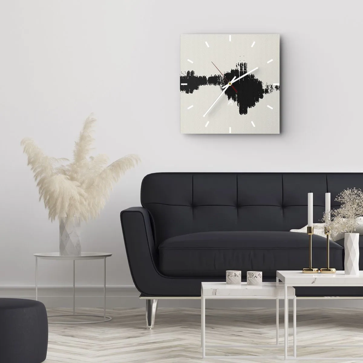 Zegar ścienny - Drgania wyobraźni - 40x40 cm