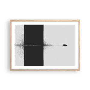 Plakat w ramie jasny dąb - Prosto do celu - 70x50 cm