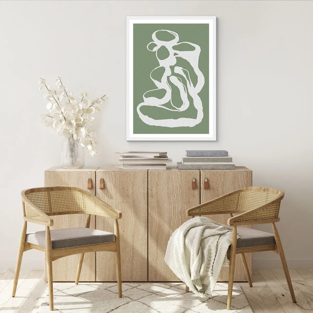 Plakat w białej ramie - Wołanie przestrzeni - 40x50 cm