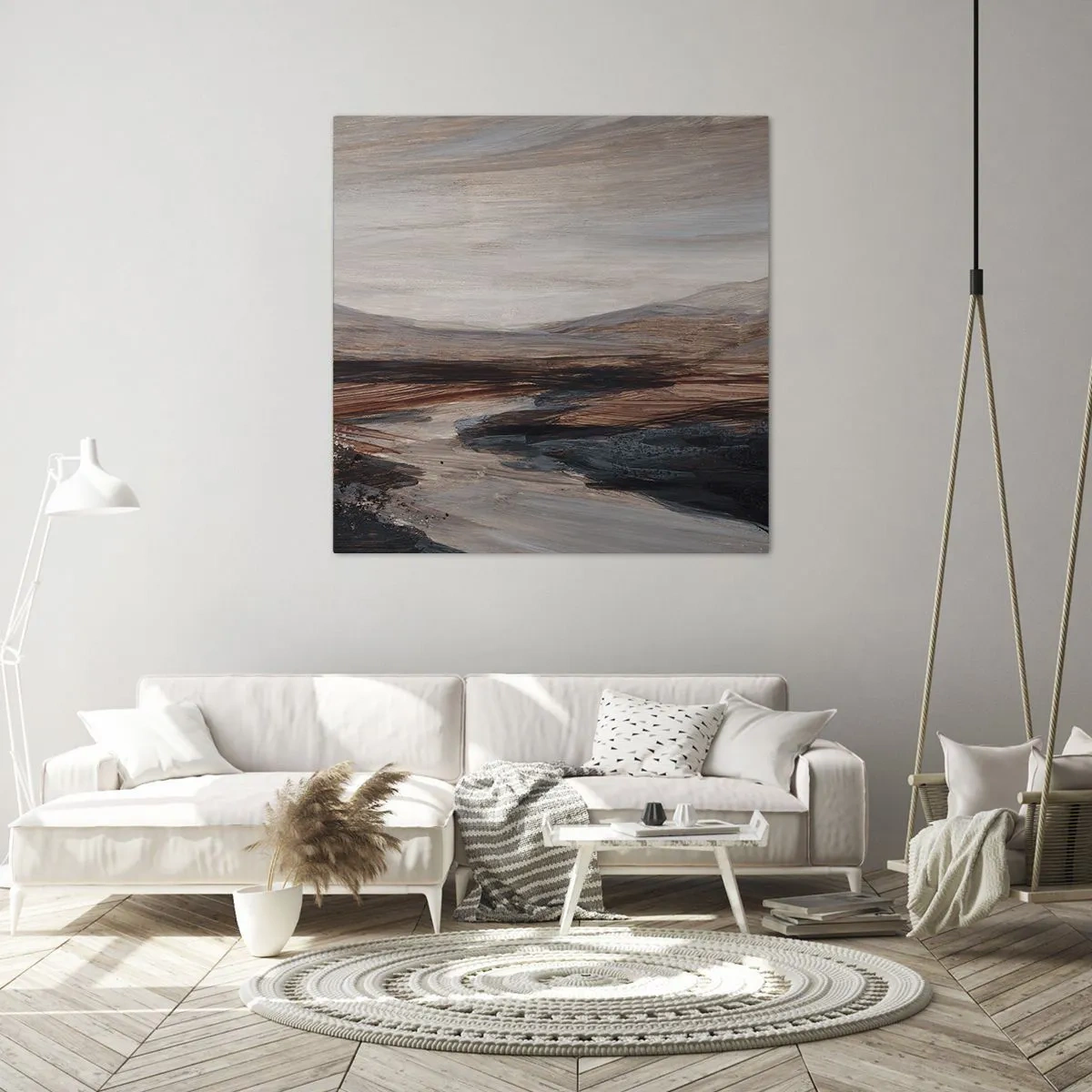 Obraz na płótnie - Spokojna dolina - 60x60 cm