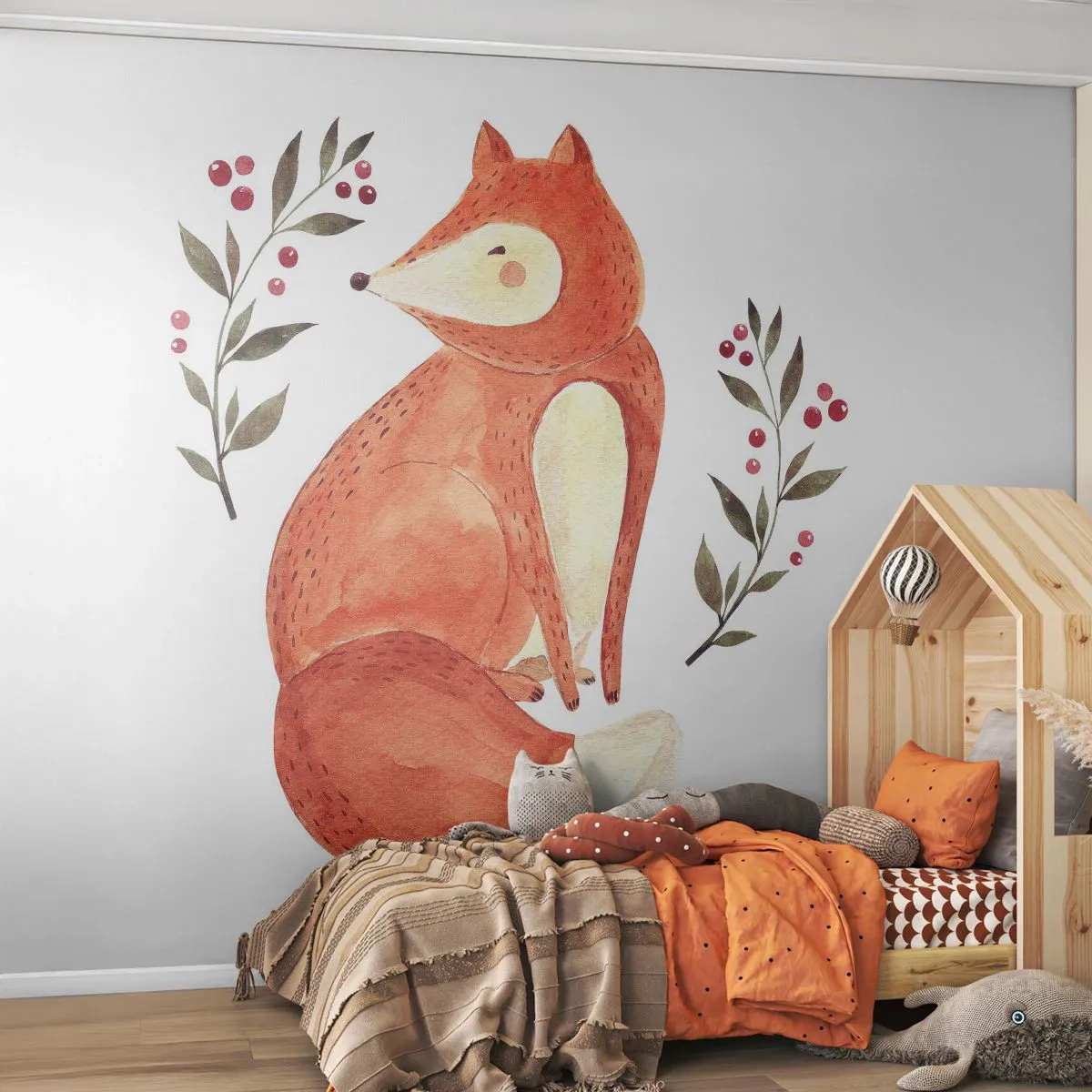 Fototapeta Samoprzylepna Deluxe Sticker - Mały rudzielec - Dla Dzieci, Lis, Bajka - 250x175 cm