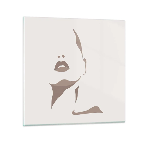 Obraz na szkle - Stworzona ze światła i cienia - 30x30 cm