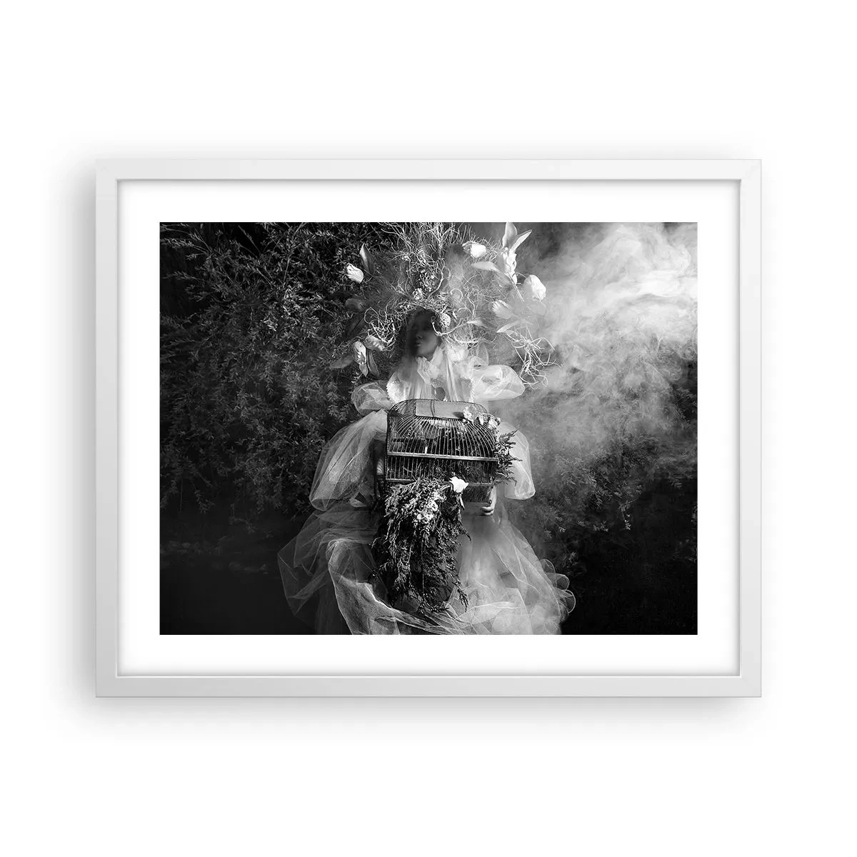 Plakat w białej ramie - Sama Matka – Natura - 50x40 cm