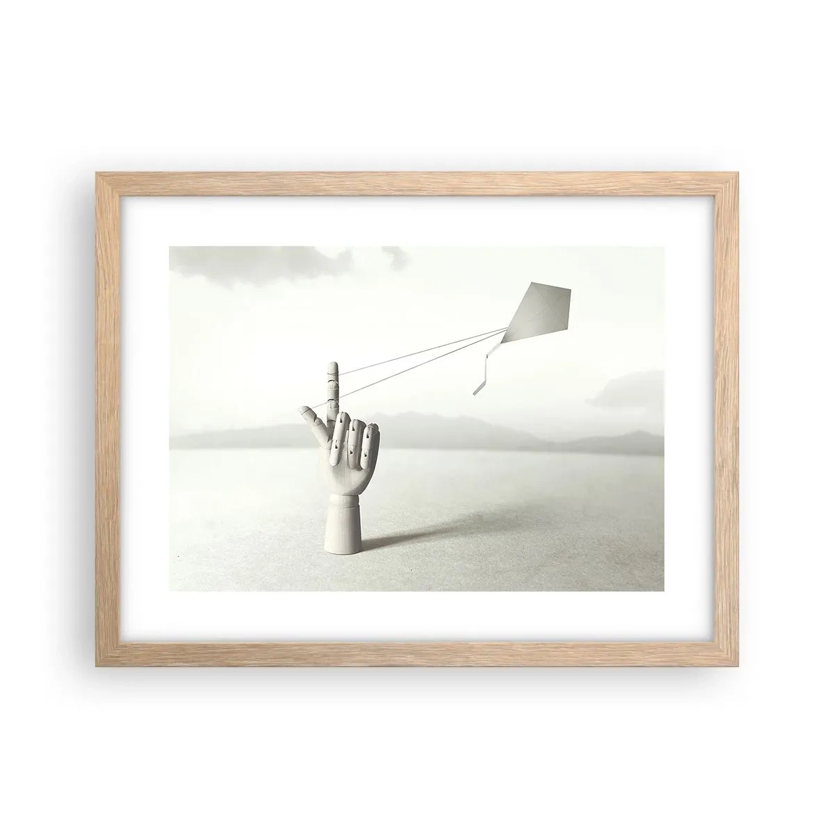 Plakat w ramie jasny dąb - Próba sił - 40x30 cm