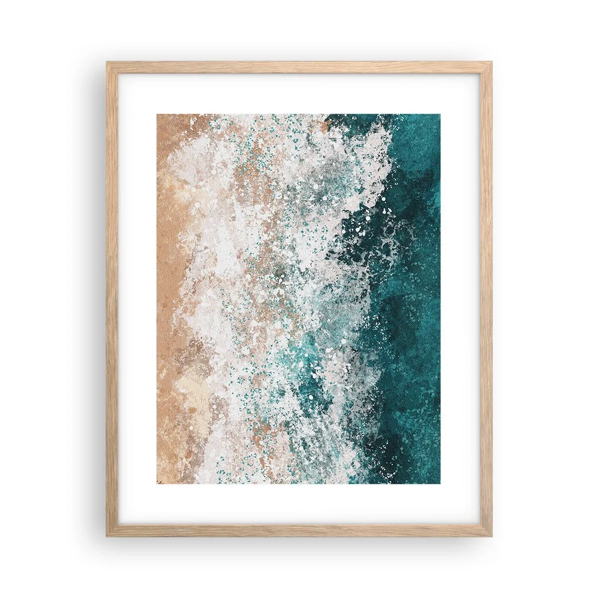 Plakat w ramie jasny dąb - Morskie opowieści - 40x50 cm