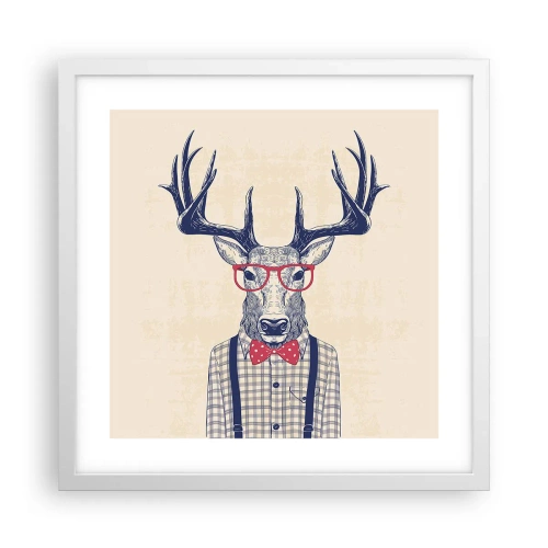 Plakat w białej ramie - Zabawna ekstrawagancja - 40x40 cm