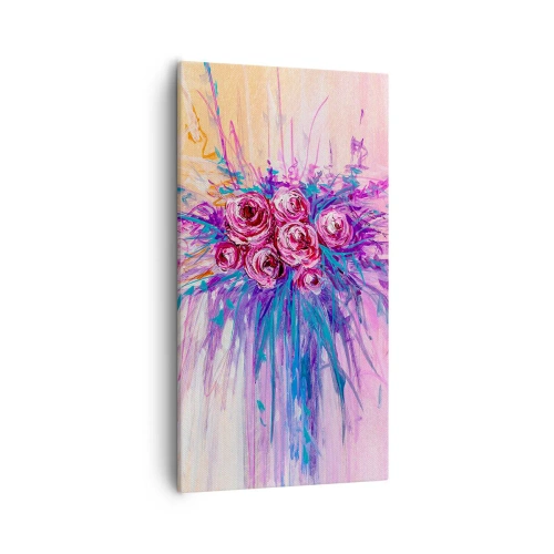 Obraz na płótnie - Różana fontanna - 55x100 cm