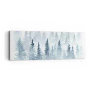 Obraz na płótnie - Otulone mgłą - 90x30 cm