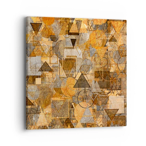 Obraz na płótnie - Świat ujęty w formę - 40x40 cm