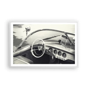 Plakat w białej ramie - Pogoda dla bogaczy - 91x61 cm