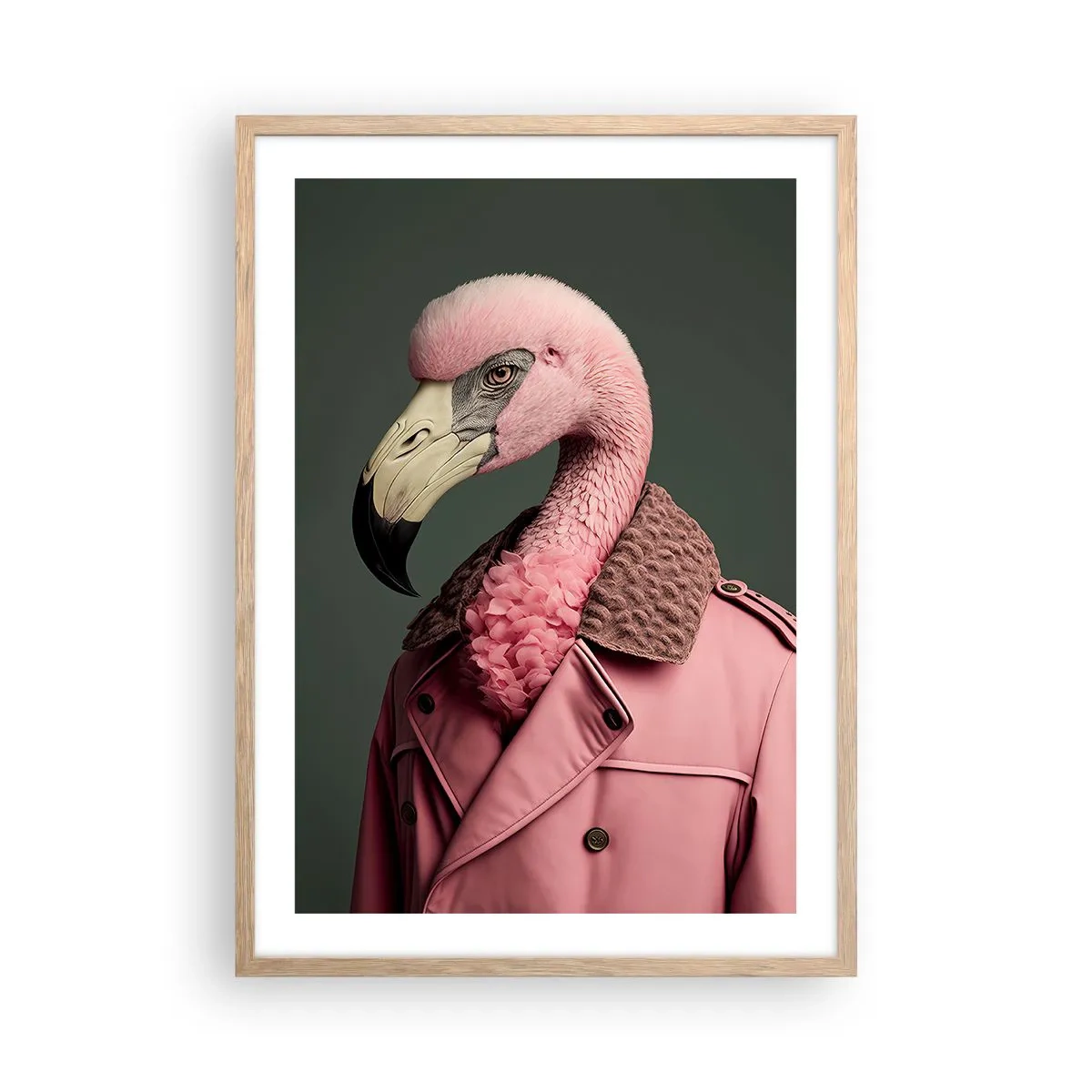 Plakat w ramie jasny dąb - Prawdziwy elegant - 50x70 cm