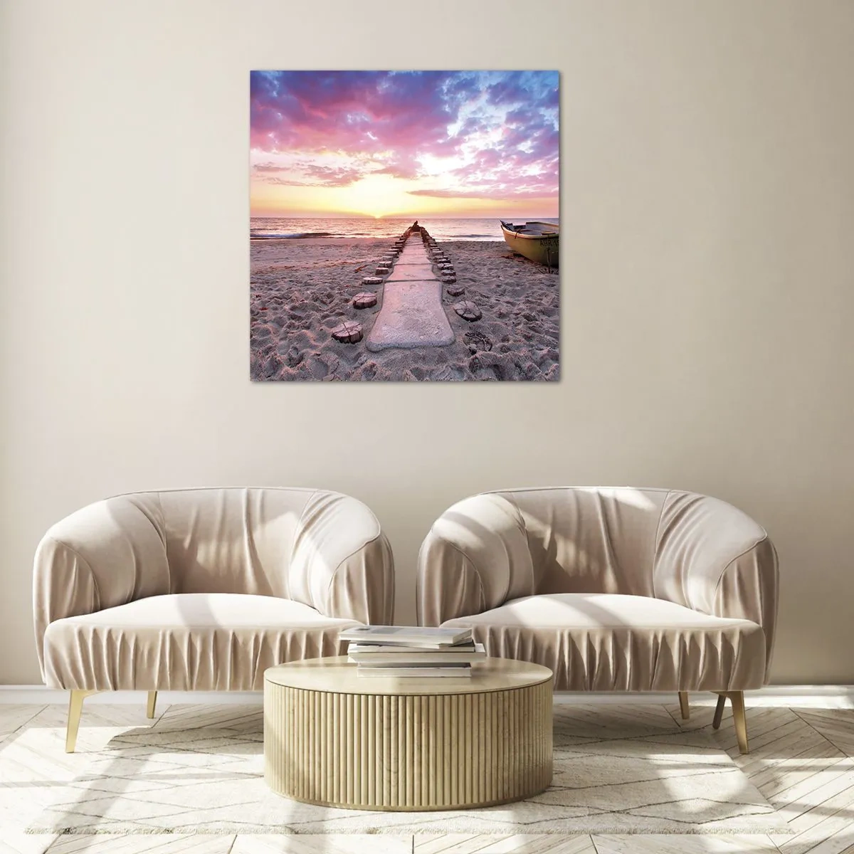 Obraz na szkle - Chwila głębokiego przeżycia - 70x70 cm