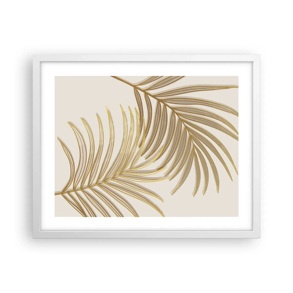 Plakat w białej ramie - Złota Palma! - 50x40 cm