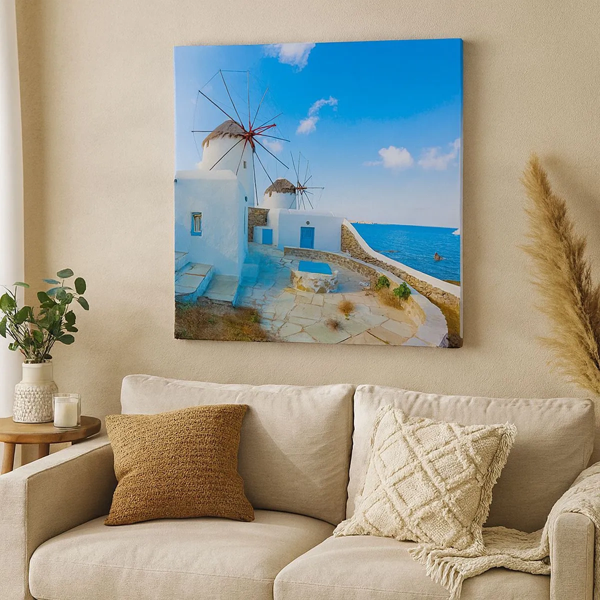 Obraz na płótnie - Błękitny wiatr od morza - 30x30 cm