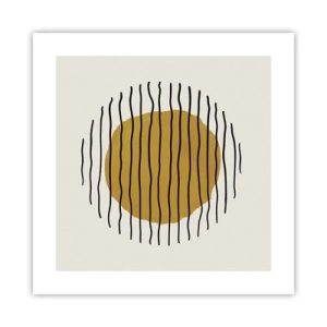 Plakat - Abstrakcja drżąca od żaru - 40x40 cm