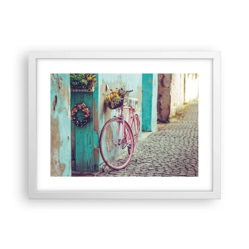 Plakat w białej ramie - Zaraz wracam - 40x30 cm