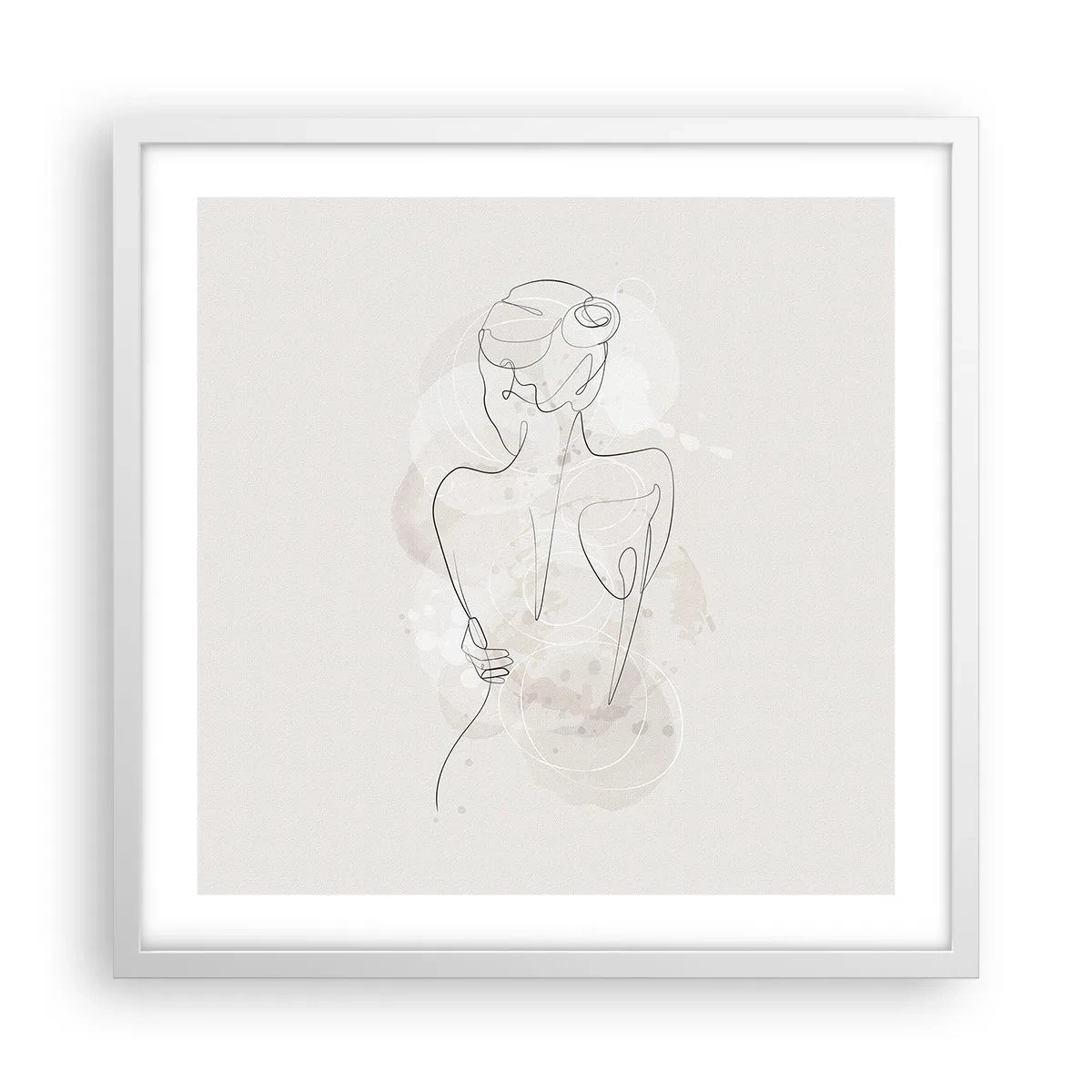 Plakat w białej ramie - Jak czuły instrument - 50x50 cm