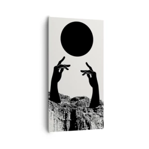 Obraz na płótnie - Kompozycja surrealistyczna: słońce i reszta - 65x120 cm